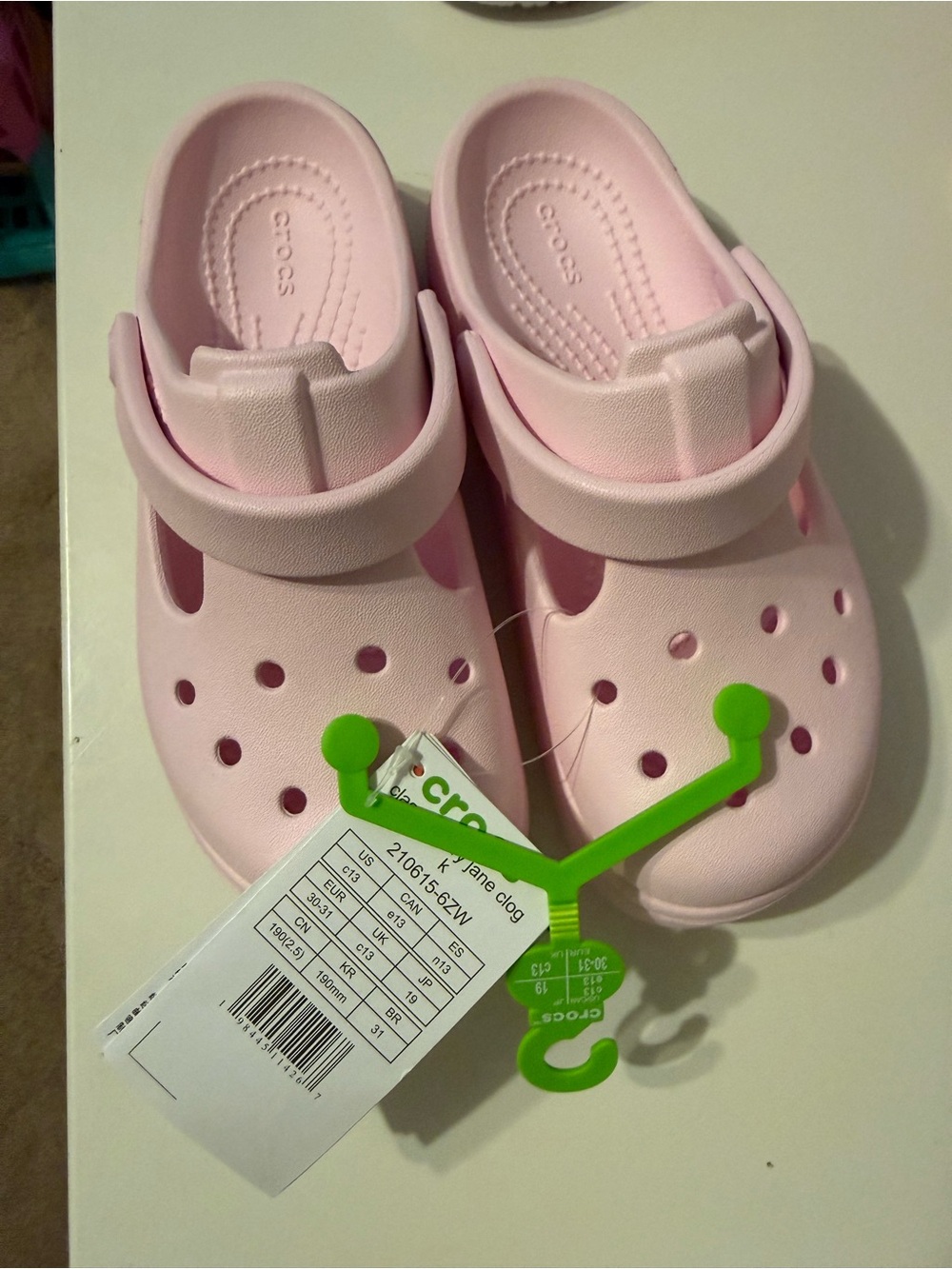 Crocs Kids Light Pink Mary Jane